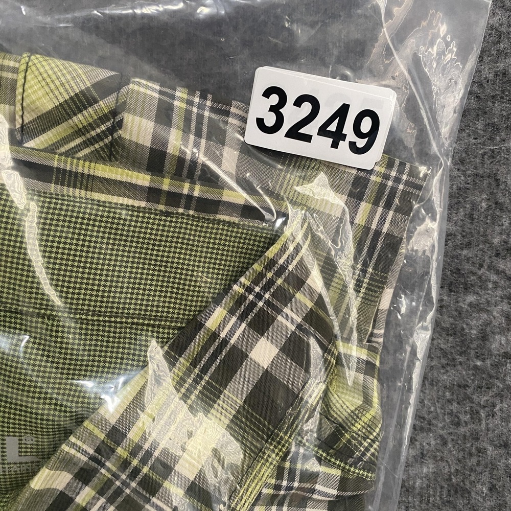 Kuhl Eluxor Ionik Shirt Mens L Green Plaid Short Sleeve Button Up Hiking Outdoor - Picture 11 of 11